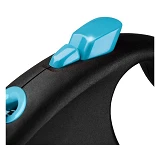 Рулетка Flexi Black Design для собак тросик S 5м синяя                                              