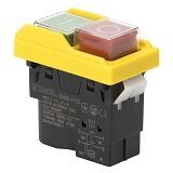 Пусковая электромагнитная кнопка Takel ESSB-11YC 4pin желтая рамка