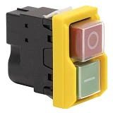 Пусковая электромагнитная кнопка Takel ESSB-11YC 4pin желтая рамка