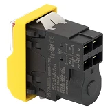 Пусковая электромагнитная кнопка Takel ESSB-11YC 4pin желтая рамка