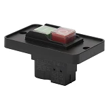 Пусковая электромагнитная кнопка Takel ESSB-12BС 4pin на панели черная рамка