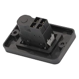 Пусковая электромагнитная кнопка Takel ESSB-12YC 4pin на панели желтая рамка