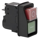 Пусковая электромагнитная кнопка Takel ESSB-22BC 5pin черная рамка                                  