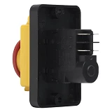 Пусковая электромагнитная кнопка Takel ESSB-31YC 4pin на панели желтая рамка                        