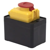 Пусковая электромагнитная кнопка Takel ESSB-33YC 4pin в корпусе желтая рамка
