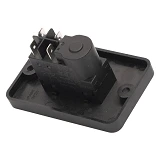 Пусковая электромагнитная кнопка Takel ESSB-121YC 4pin на панели желтая рамка