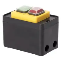 Пускова електромагнітна кнопка Takel ESSB-123YC 4pin у корпусі жовта рамка                          