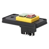 Пусковая электромагнитная кнопка Takel ESSB-132YC 5pin на панели желтая рамка