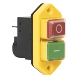 Пусковая электромагнитная кнопка Takel ESSB-142YC 5pin желтая рамка                                 