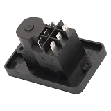 Пусковая электромагнитная кнопка Takel ESSB-161YC 6pin на панели желтая рамка                       