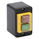 Пусковая электромагнитная кнопка Takel ESSB-164YC 7pin в корпусе желтая рамка                       