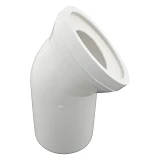 Фановая труба Extra Plast TG d110mm 45жесткая выпуск 110мм угол 45для подключения унитаза