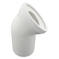 Фановая труба Extra Plast TG d110mm 45жесткая выпуск 110мм угол 45для подключения унитаза