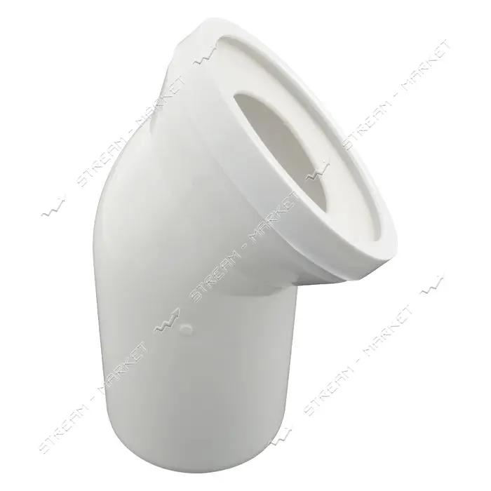 Фановая труба Extra Plast TG d110mm 45жесткая выпуск 110мм угол 45для подключения унитаза