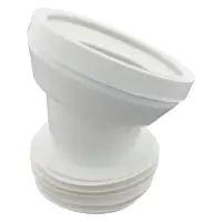 Фановая труба Extra Plast TG k 22.5жесткая выпуск d115мм угол 22.5 для подключения унитаза