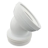 Фановая труба Extra Plast TG d115мм 45 жесткая выпуск d115мм угол 45 для подключения унитаза        