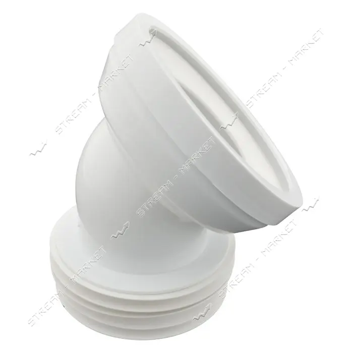 Фановая труба Extra Plast TG d115мм 45 жесткая выпуск d115мм угол 45 для подключения унитаза        