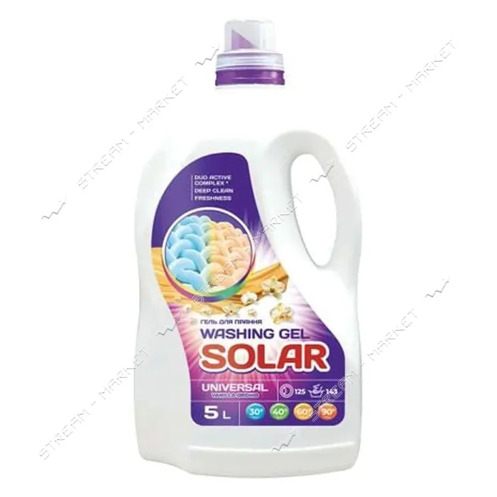 Гель для стирки белья Solar Universal Vanilla Orchid  5л                                            