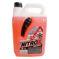 Омыватель для стекла NitroX зимний -25 канистра с носиком Карамель 4л красный                       