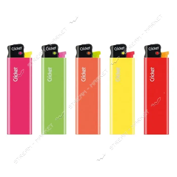 Зажигалка газовая Cricket Fluo 1х50шт оригинал