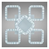 Люстра LED Diasha светодиодная 75Вт 13х42х42см MX4771/4 плюс 1S WH белый                            
