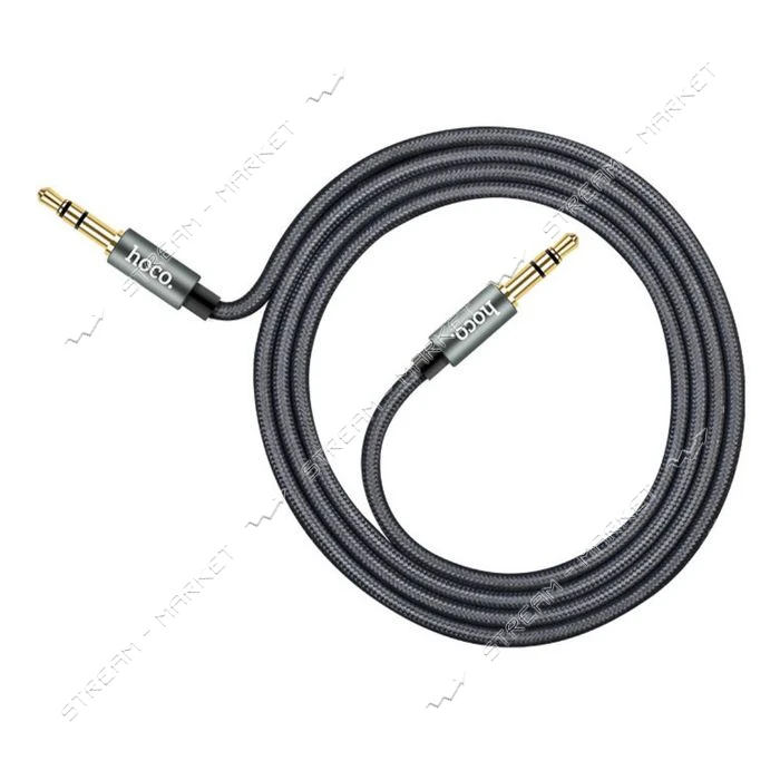 Кабель HOCO AUX UPA03 Noble sound series AUX audio 1М tarnish