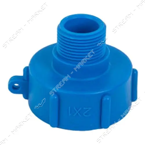 Переходник для крана еврокуба Bradas IBC РВ S60x6/РЗ 1"                                             