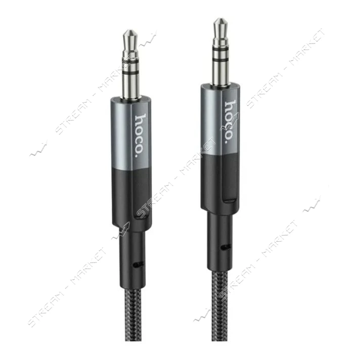 Кабель HOCO AUX UPA23 AUX audio cable metal gray