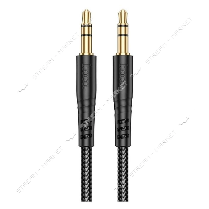 Кабель HOCO AUX UPA24 Smooth AUX audio cable black                                                  