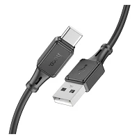 Кабель HOCO X101 Assistant silicone charging data cable Type-C черный                               