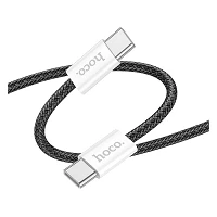 Кабель HOCO X104 Source 60W charging data cable Type-C to Type-C 1M черный                          