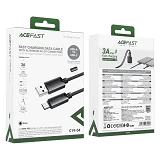 Кабель ACEFAST C19-04 USB-A to USB-C fast charging data cable черный