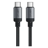 Кабель ACEFAST C20-03 USB-C to USB-C aluminum alloy charging data cable черный