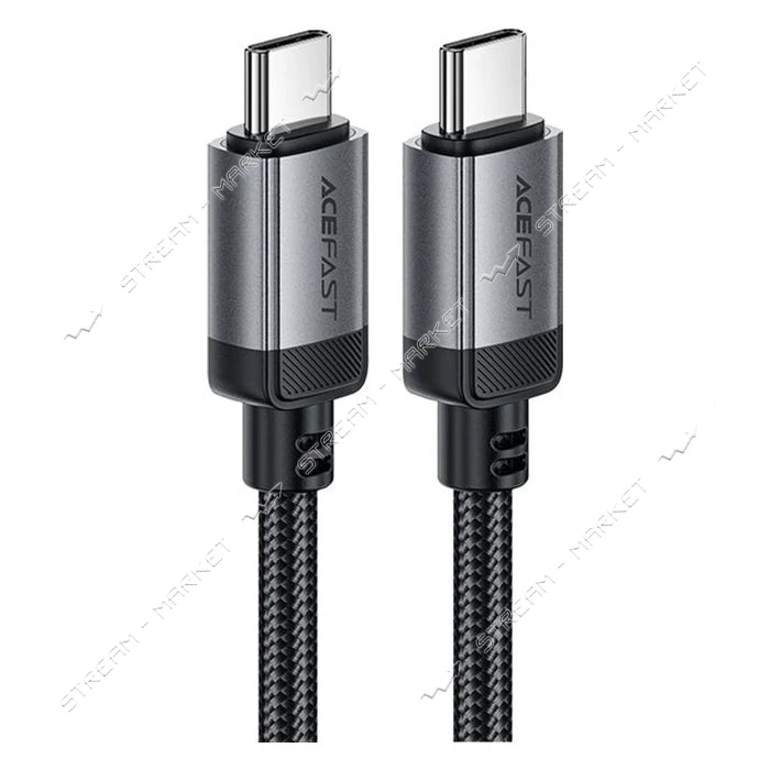Кабель ACEFAST C20-03 USB-C to USB-C aluminum alloy charging data cable черный