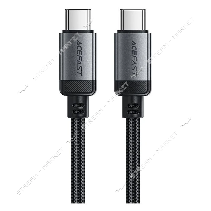 Кабель ACEFAST C20-03 USB-C to USB-C aluminum alloy charging data cable черный