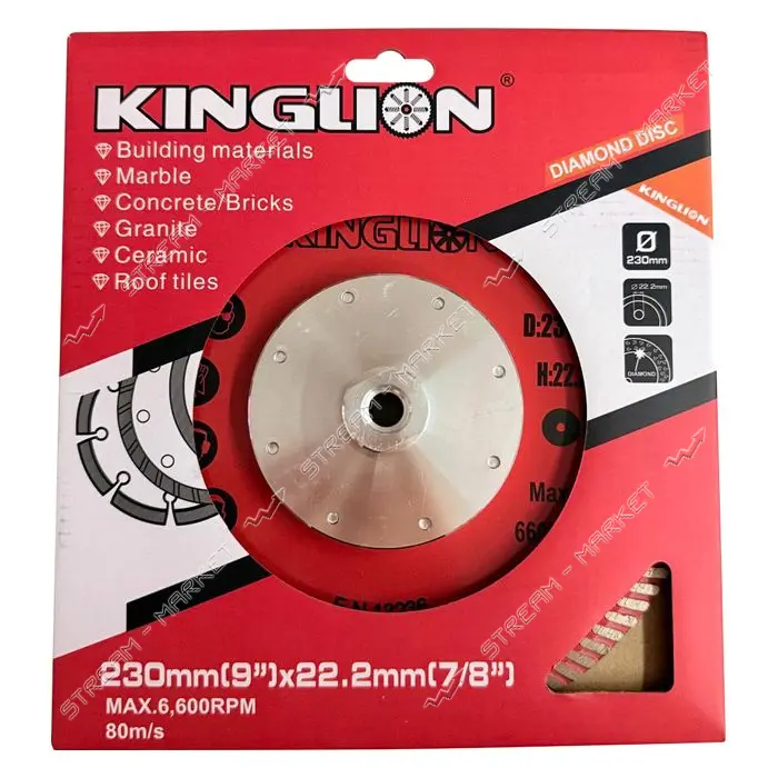 Диск Kinglion по армированному бетону с железным фланцем 125ммхМ14 HOT PRESS