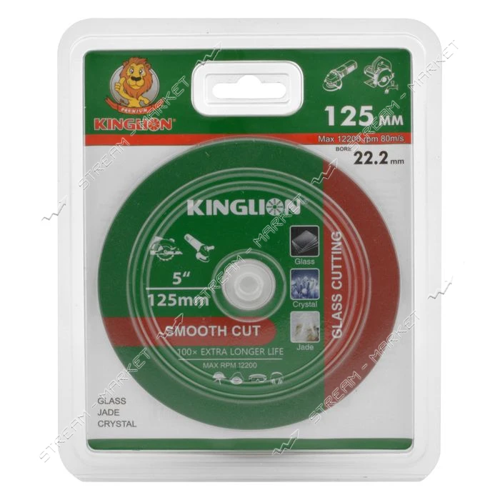 Диск Kinglion по стеклу 125мм                                                                       