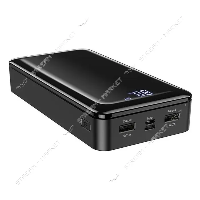 Портативное зарядное устройство Borofone BJ8 Extreme 2USB 1TypeC 30000mAh черное