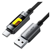 Кабель ACEFAST C21-04 USB-A to USB-C fantasy color series braided Charging data cable черный        