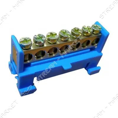 Нулевая шина на DIN-рейку 7 отверстий                                                               