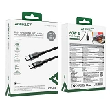 Кабель ACEFAST C22-03 USB-C to USB-C aluminum alloy charging data cable черный