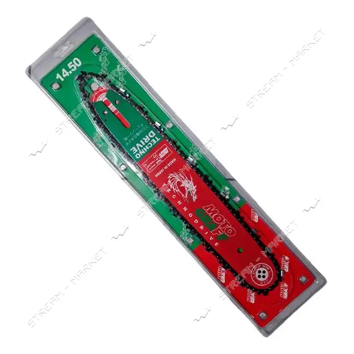 Комплект шина Motograff 35 см 14" 50 звеньев шаг 3/8 1.3мм плюс цепь 50 звеньев