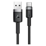 Кабель ACEFAST C22-04 USB-A to USB-C aluminum alloy charging data cable черный