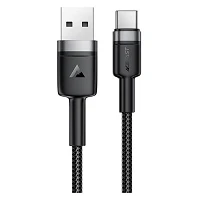 Кабель ACEFAST C22-04 USB-A to USB-C aluminum alloy charging data cable черный                      