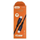 Кабель Jokade JA009 PD Type-C to Type-C 100W/1м черный                                              