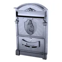 Почтовый ящик PO-0022 Дева Мария пластиковый черный                                                 