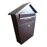 Почтовый ящик Домик конус 5 коричневый