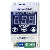 Терморегулятор цифровой термопарный Digi Cop МТР-600 на DIN-рейку до 600С 40А 8.8кВат               
