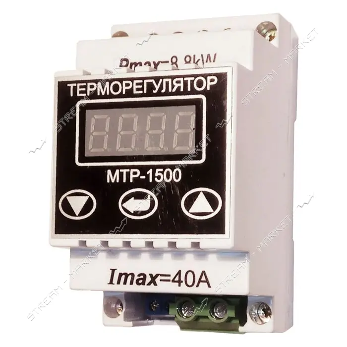 Терморегулятор цифровой термопарный Digi Cop МТР-1500 на DIN-рейку до 1350С 40А 8.8кВат             