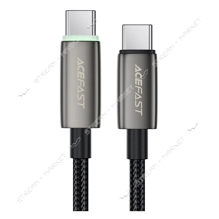 Кабель ACEFAST C23-03 USB-C to USB-C intelligent power-off charging data cable черный